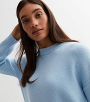 New Look Pale Blue Knit Crew Neck Jumper